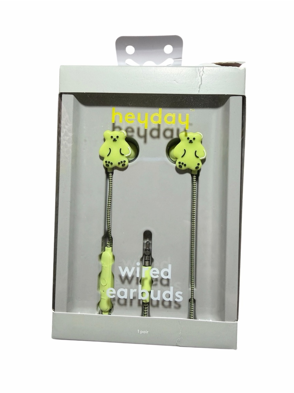 HeydayTM wired Earbuds-Gummy Bear- built in microphone 3.5mm aux mic.
